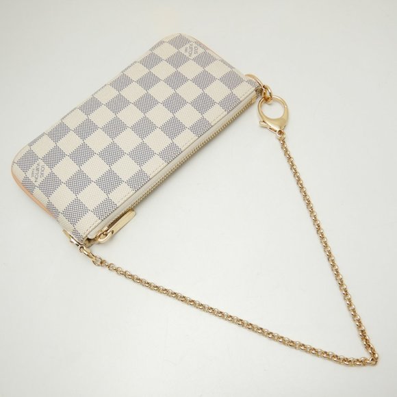 Louis Vuitton Damier Azur Pochette Mila MM Accessory Pouch - Picture 3 of 7